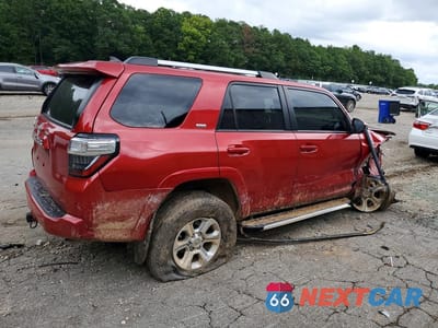 Trzecie zdjęcie samochodu z tyłu: 2021 TOYOTA 4RUNNER SR5 VIN:JTEEU5JR9M5239488 - miniatura