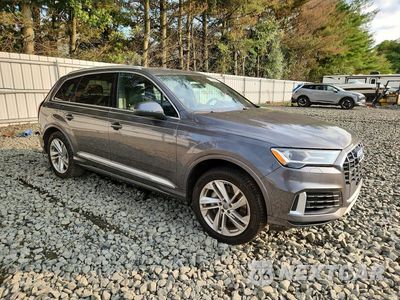 Czwarte zdjęcie samochodu z boku: 2021 AUDI Q7 PREMIUM PLUS VIN:WA1LXAF74MD000739 - miniatura