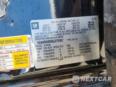 Zdjęcie 13 z 13 samochodu: 2016 BUICK ENCLAVE VIN:5GAKRAKD9GJ275957 - miniatura