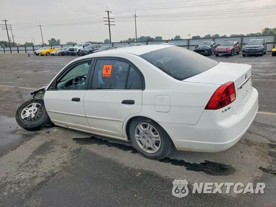 Drugie zdjęcie samochodu z przodu: 2001 HONDA CIVIC LX VIN:1HGES15531L060429 - miniatura