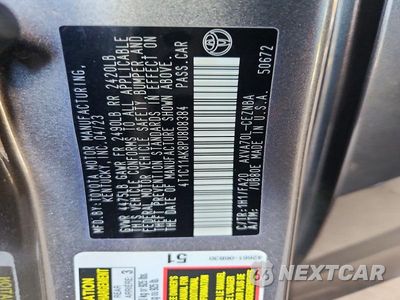 Zdjęcie 12 z 12 samochodu: 2023 TOYOTA CAMRY LE VIN:4T1C11AK8PU808384 - miniatura