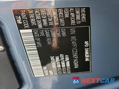 Zdjęcie 12 z 12 samochodu: 2019 MERCEDES-BENZ SPRINTER 2500/3500 DELIVERY VAN VIN:WD4PF1CD5KP143494 - miniatura