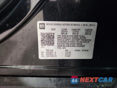 Zdjęcie 12 z 12 samochodu: 2025 GMC TERRAIN ELEVATION VIN:3GKALUEG3SL310520 - miniatura
