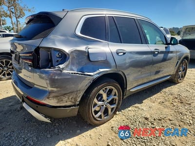 Trzecie zdjęcie samochodu z tyłu: 2024 BMW X3 XDRIVE30I VIN:5UX53DP02R9W66424 - miniatura