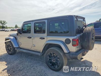 Drugie zdjęcie samochodu z przodu: 2021 JEEP WRANGLER UNLIMITED SAHARA 4XE VIN:1C4JJXP60MW730532 - miniatura