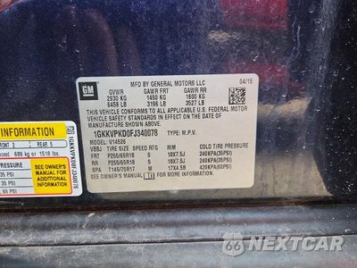 Zdjęcie 13 z 13 samochodu: 2015 GMC ACADIA SLE VIN:1GKKVPKD0FJ340078 - miniatura