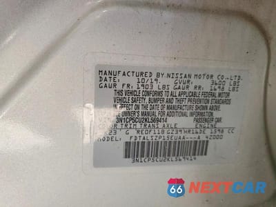 Zdjęcie 12 z 12 samochodu: 2019 NISSAN KICKS SV VIN:3N1CP5CU2KL569414 - miniatura
