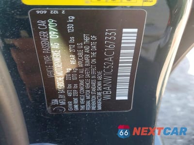 Zdjęcie 12 z 12 samochodu: 2010 BMW 535 I VIN:WBANW1C52AC167331 - miniatura