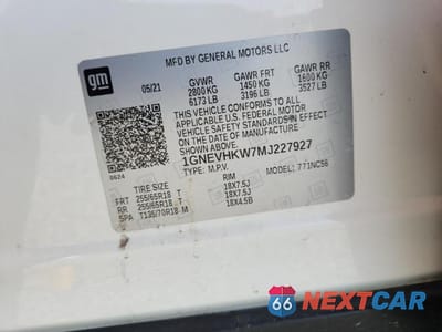 Zdjęcie 13 z 13 samochodu: 2021 CHEVROLET 1500 PU EXT C 1/2T 4 VIN:1GNEVHKW7MJ227927 - miniatura