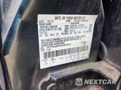 Zdjęcie 12 z 12 samochodu: 2012 FORD F250 SUPER DUTY VIN:1FT7W2BT4CEB43203 - miniatura
