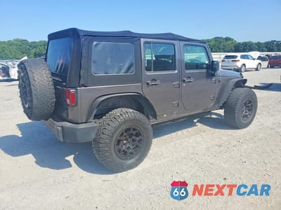 Trzecie zdjęcie samochodu z tyłu: 2016 JEEP WRANGLER UNLIMITED SPORT VIN:1C4BJWDG3GL256044 - miniatura