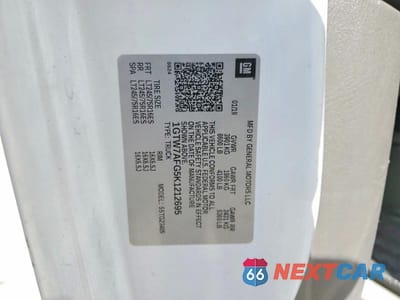Zdjęcie 12 z 12 samochodu: 2019 GMC SAVANA 2500 CARGO DELIVERY VAN VIN:1GTW7AFG5K1212695 - miniatura