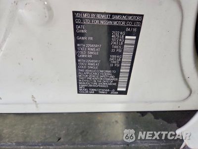Zdjęcie 13 z 13 samochodu: 2016 NISSAN ROGUE SV VIN:KNMAT2MV0GP690623 - miniatura
