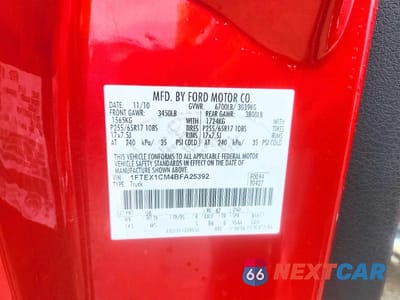 Zdjęcie 12 z 12 samochodu: 2011 FORD F150 SUPER CAB VIN:1FTEX1CM4BFA25392 - miniatura