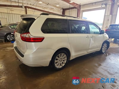 Trzecie zdjęcie samochodu z tyłu: 2015 TOYOTA SIENNA XLE 7-PASSENGER VIN:5TDDK3DC1FS108585 - miniatura
