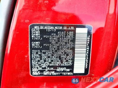 Zdjęcie 13 z 13 samochodu: 2014 NISSAN JUKE SV VIN:JN8AF5MVXET363647 - miniatura