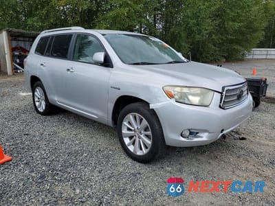 Czwarte zdjęcie samochodu z boku: 2010 TOYOTA HIGHLANDER HYBRID VIN:JTEBW3EH4A2043054 - miniatura