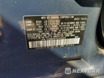 Zdjęcie 13 z 13 samochodu: 2025 SUBARU ASCENT PREMIUM VIN:4S4WMADD3S3406868 - miniatura