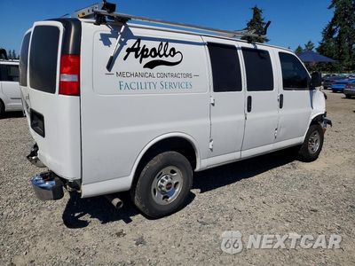 Trzecie zdjęcie samochodu z tyłu: 2021 GMC SAVANA G2500 VIN:1GTW7AFP9M1271610 - miniatura