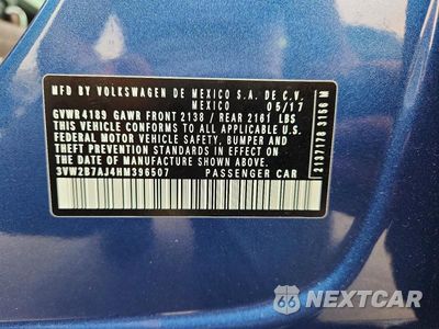 Zdjęcie 12 z 12 samochodu: 2017 VOLKSWAGEN JETTA S VIN:3VW2B7AJ4HM396507 - miniatura