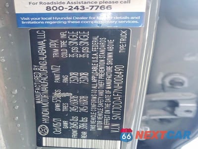 Zdjęcie 12 z 12 samochodu: 2022 HYUNDAI SANTA CRUZ SEL PREMIUM VIN:5NTJDDAF7NH006490 - miniatura