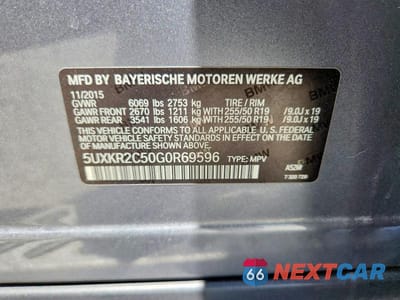 Zdjęcie 13 z 13 samochodu: 2016 BMW X5 VIN:5UXKR2C50G0R69596 - miniatura