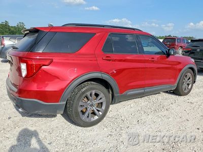 Trzecie zdjęcie samochodu z tyłu: 2021 FORD EXPLORER XLT VIN:1FMSK7DH3MGC44469 - miniatura