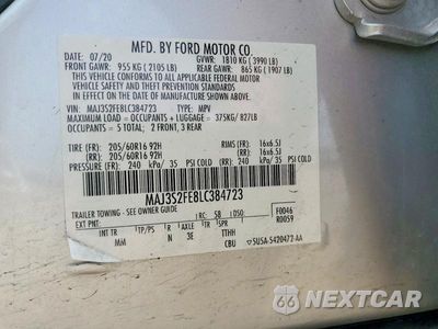 Zdjęcie 13 z 13 samochodu: 2020 FORD ECOSPORT S VIN:MAJ3S2FE8LC384723 - miniatura