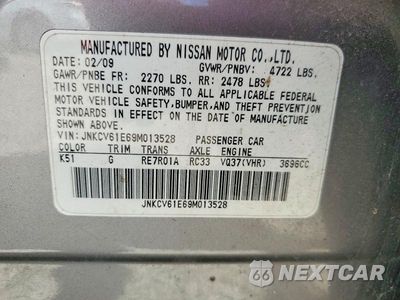 Zdjęcie 13 z 13 samochodu: 2009 INFINITI G37 SEDAN BASE VIN:JNKCV61E69M013528 - miniatura