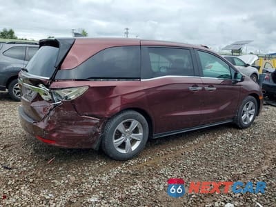 Trzecie zdjęcie samochodu z tyłu: 2018 HONDA ODYSSEY EX VIN:5FNRL6H55JB094381 - miniatura