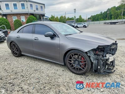 Czwarte zdjęcie samochodu z boku: 2022 MERCEDES-BENZ CLA 45 AMG VIN:W1K5J5DB1NN269748 - miniatura