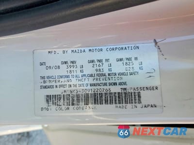 Zdjęcie 14 z 14 samochodu: 2009 MAZDA 3 S VIN:JM1BK343091220268 - miniatura