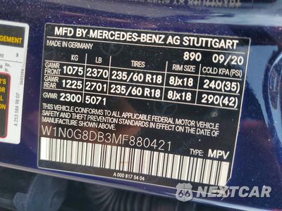 Zdjęcie 12 z 12 samochodu: 2021 MERCEDES-BENZ GLC 300 VIN:W1N0G8DB3MF880421 - miniatura