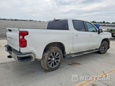 Trzecie zdjęcie samochodu z tyłu: 2022 CHEVROLET SILVERADO K1500 LT VIN:1GCUDDET1NZ636073 - miniatura