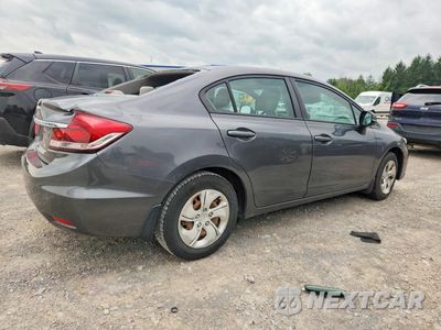 Trzecie zdjęcie samochodu z tyłu: 2013 HONDA CIVIC LX VIN:2HGFB2F52DH562326 - miniatura