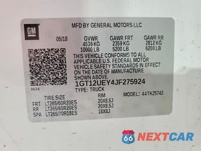 Zdjęcie 12 z 12 samochodu: 2018 GMC SIERRA K2500 DENALI VIN:1GT12UEY4JF275924 - miniatura