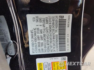 Zdjęcie 12 z 12 samochodu: 2025 HONDA CIVIC SPORT VIN:2HGFE2F5XSH539090 - miniatura