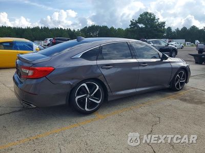Trzecie zdjęcie samochodu z tyłu: 2019 HONDA ACCORD SPORT VIN:1HGCV1F35KA007255 - miniatura