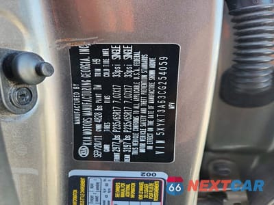 Zdjęcie 14 z 14 samochodu: 2012 KIA SORENTO LX VIN:5XYKT3A63CG254059 - miniatura