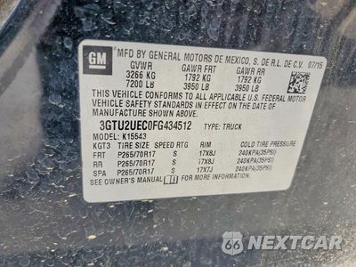 Zdjęcie 12 z 12 samochodu: 2015 GMC 1500 VIN:3GTU2UEC0FG434512 - miniatura