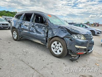 Czwarte zdjęcie samochodu z boku: 2013 CHEVROLET TRAVERSE LS VIN:1GNKRFED3DJ102302 - miniatura