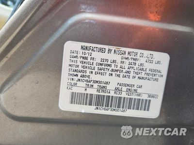 Zdjęcie 12 z 12 samochodu: 2013 INFINITI G37 SEDAN JOURNEY VIN:JN1CV6AP3DM301487 - miniatura