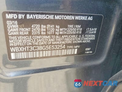 Zdjęcie 13 z 13 samochodu: 2016 BMW X1 XDRIVE28I VIN:WBXHT3C38G5E53254 - miniatura