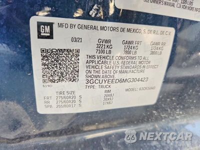 Zdjęcie 13 z 13 samochodu: 2021 CHEVROLET SILVERADO K1500 RST VIN:3GCUYEED6MG304423 - miniatura