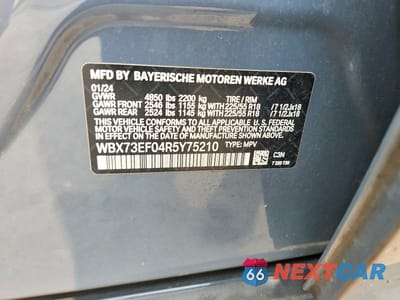 Zdjęcie 12 z 12 samochodu: 2024 BMW X1 XDRIVE28I VIN:WBX73EF04R5Y75210 - miniatura