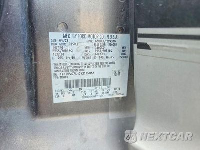 Zdjęcie 12 z 12 samochodu: 2003 FORD F150 SUPERCREW VIN:1FTRW07L43KD15866 - miniatura