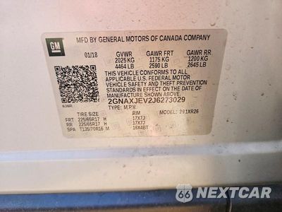 Zdjęcie 14 z 14 samochodu: 2018 CHEVROLET EQUINOX LT VIN:2GNAXJEV2J6273029 - miniatura