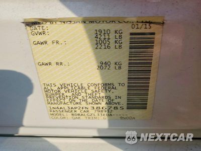 Zdjęcie 12 z 12 samochodu: 2015 NISSAN ALTIMA 2.5 S VIN:1N4AL3AP2FN386785 - miniatura