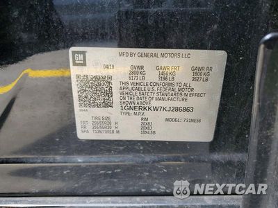 Zdjęcie 13 z 13 samochodu: 2019 CHEVROLET TRAVERSE PREMIER VIN:1GNERKKW7KJ286863 - miniatura