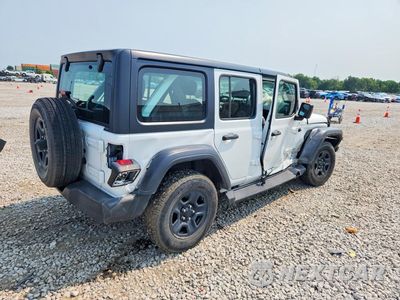 Trzecie zdjęcie samochodu z tyłu: 2018 JEEP WRANGLER UNLIMITED SPORT VIN:1C4HJXDG2JW172397 - miniatura